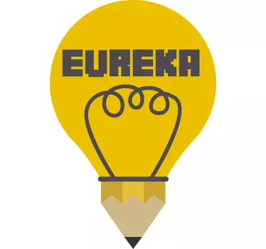 Eureka Ideas Illuminate Minds quote sticker - TenStickers