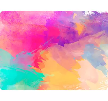 Notebook watercolour laptop sticker - TenStickers