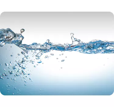 Water Splash Design laptop skin - TenStickers