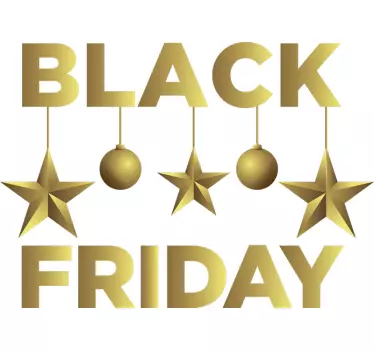 Black Friday window sticker - TenStickers