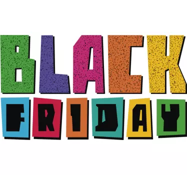 Sales sticker black friday sale event - TenStickers