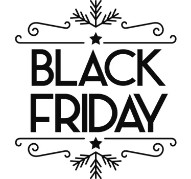 BLACK FRIDAY PROMOTIONAL OFFER sales sticker - TenStickers