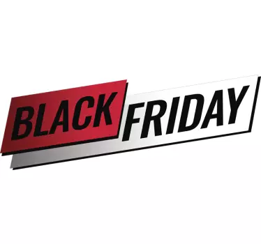 Black Friday window sticker - TenStickers