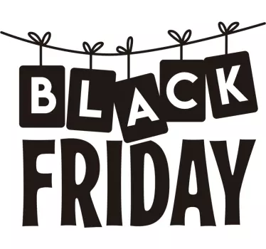 Black Friday sale window sticker - TenStickers
