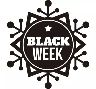 BLACK WEEK SALE PROMOTION sales sticker - TenStickers