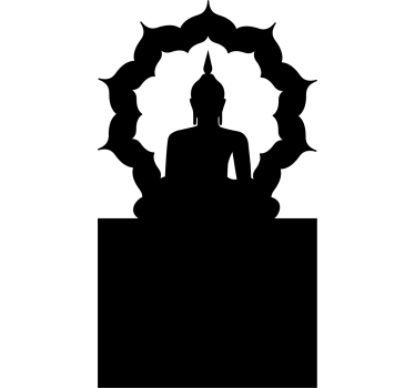Buddha window sticker - TenStickers