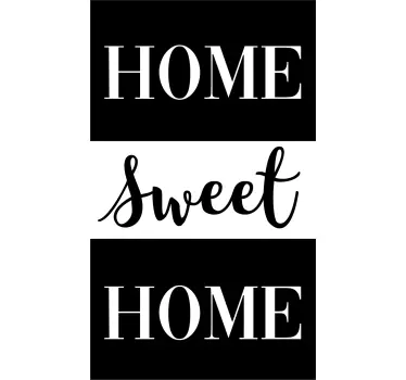 Home Sweet Home original window decal - TenStickers