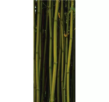 Bamboo pattern wall mural decal - TenStickers