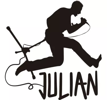 Rock singer rock wall sticker - TenStickers