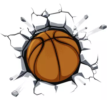 Basketball sticker of the wall - TenStickers
