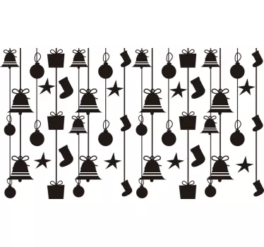 Christmas socks christmas wall decal - TenStickers