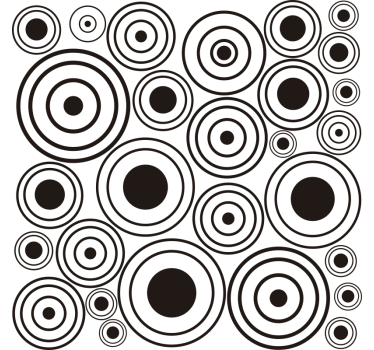 Ricochet Patterns window decal - TenStickers