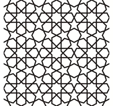 Eastern moucharabieh pattern window sticker - TenStickers