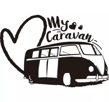 My caravan vehicle vinyl sticker - TenStickers