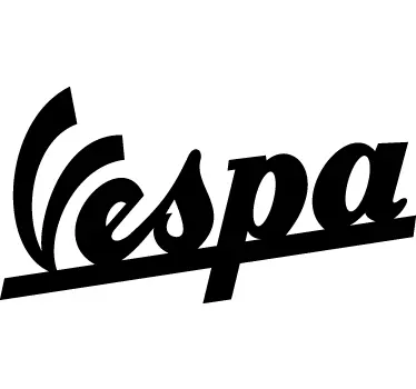 Vespa motorbike sticker - TenStickers