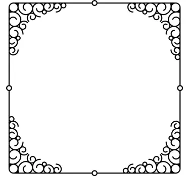 old frame mirror wall sticker - TenStickers