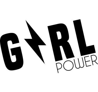 Feminist Girl power motivational sticker - TenStickers