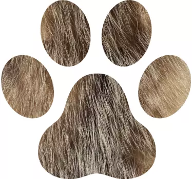 Dog paws car decal - TenStickers