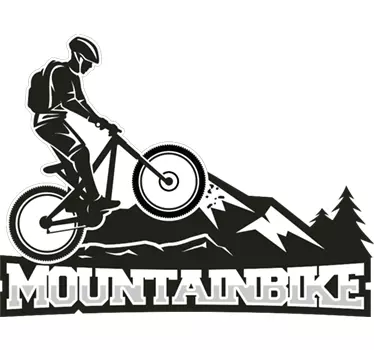 Mountain bike wall decor - TenStickers