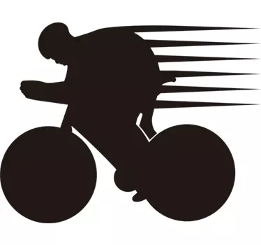 Running cycling wall sticker - TenStickers