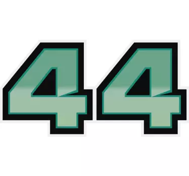 Lewis Hamilton 44 car decal - TenStickers