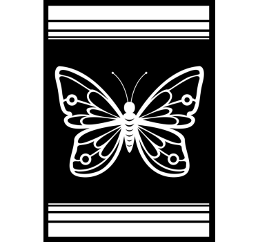 Beautiful coloured butterfly window decal - TenStickers