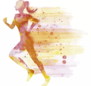 Woman in the gym wall decal - TenStickers