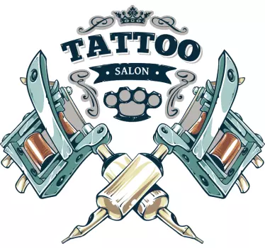 Tattoo shop vinyl wall art - TenStickers