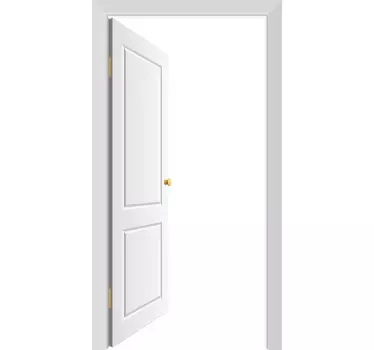 Door Fiction Wall Sticker - TenStickers