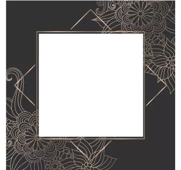spring flowers mirror  sticker - TenStickers