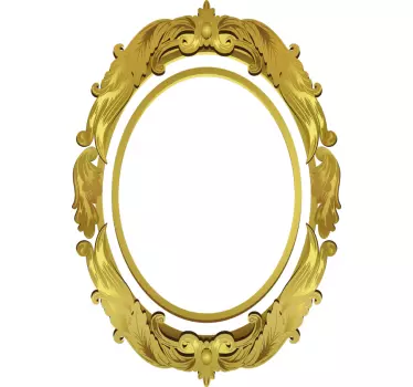 decorative mirror frame  sticker - TenStickers