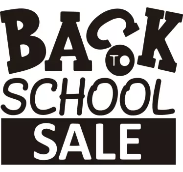 Cool back to school sale wall sticker - TenStickers