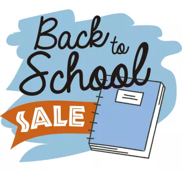 Fun back to school sale sale wall sticker - TenStickers
