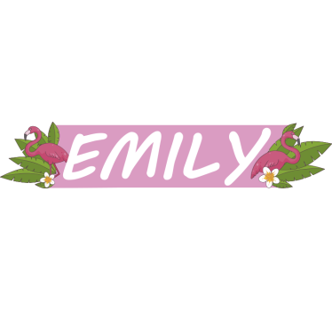 Customisable flamingo bike  cycling wall sticker - TenStickers