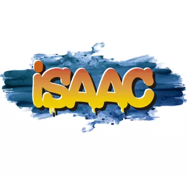 Graffiti Name watercolor urban decal - TenStickers