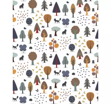 Forest window decal - TenStickers