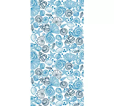 Shell fish window decal - TenStickers