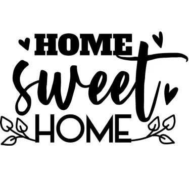 Home sweet home living room wall sticker - TenStickers