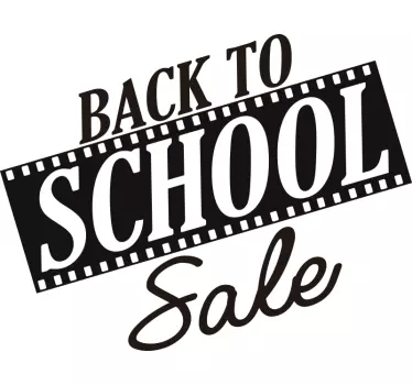 Back to school  Shop Window Vinyl - TenStickers