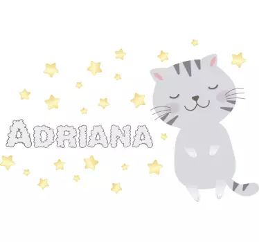 Nord style kitty  wall decor - TenStickers