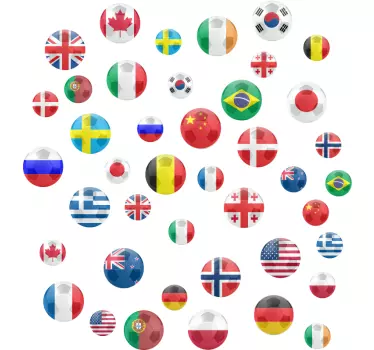Football dots football wall sticker - TenStickers