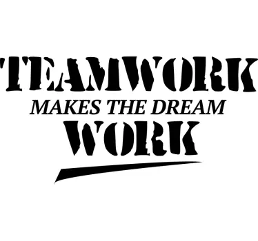 Makes the dream work office wall decal - TenStickers