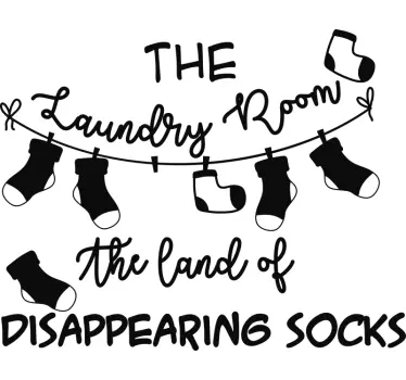The laundry room home text wall decor - TenStickers