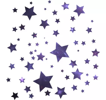 Pack of 56 universe stars space wall sticker - TenStickers
