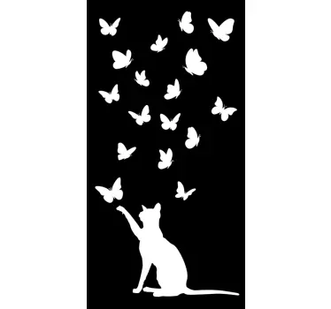 Butterflies window decal - TenStickers