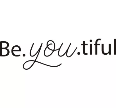 Be Youthful mirror wall decal - TenStickers