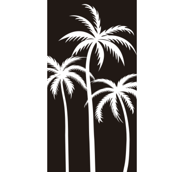 Palm shower decal - TenStickers