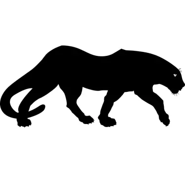 Black Panther wild animal sticker - TenStickers