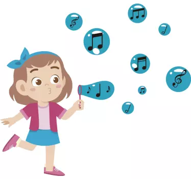 Musical Bubble Fun music sticker - TenStickers