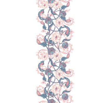 Magnolia flowers drawing window decal - TenStickers